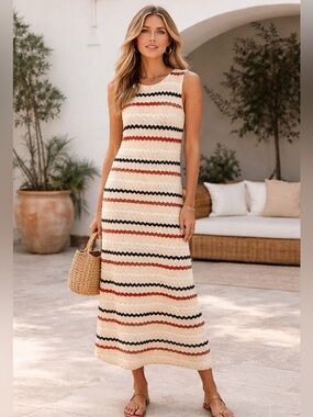 Mister Zimi Beach Coverup Maxi Dress Size M (0220)